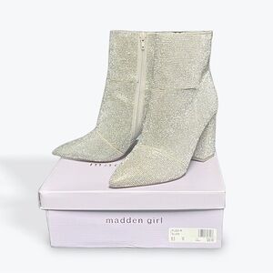 Madden Girl Flex-R Rhinestone Ankle Boots
